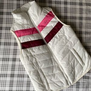 Arizona Pink & White Puffer Vest